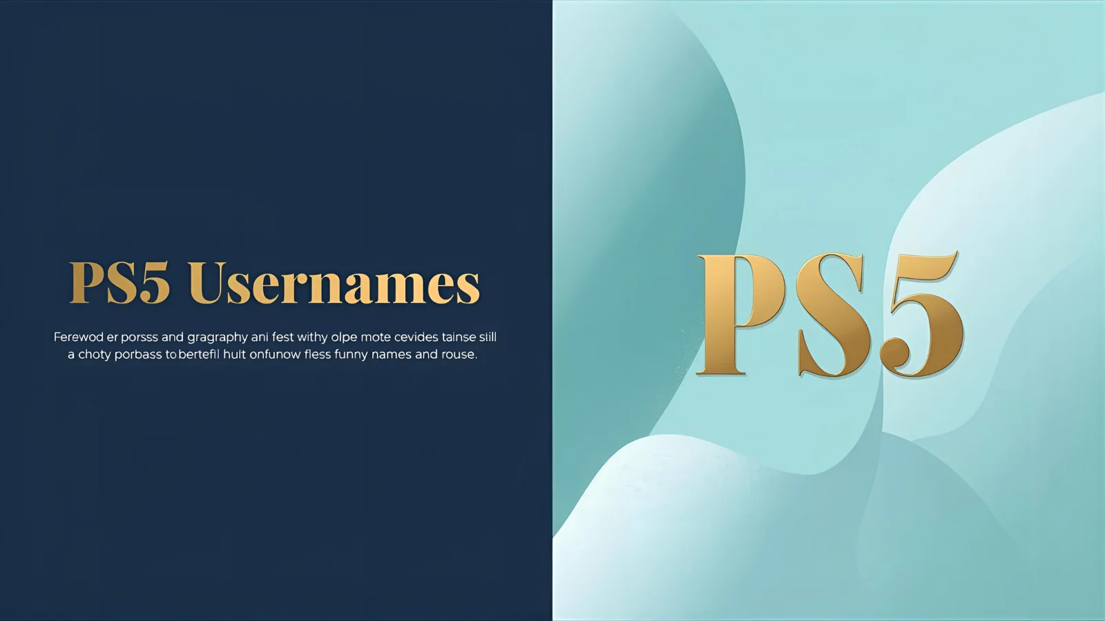 600+ Best PS5 Usernames for (20252026 Guide)