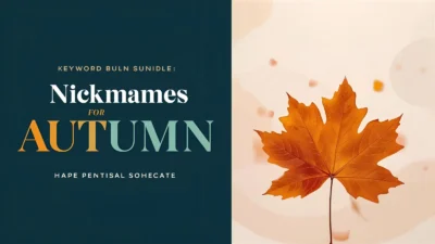 nicknames for autumn