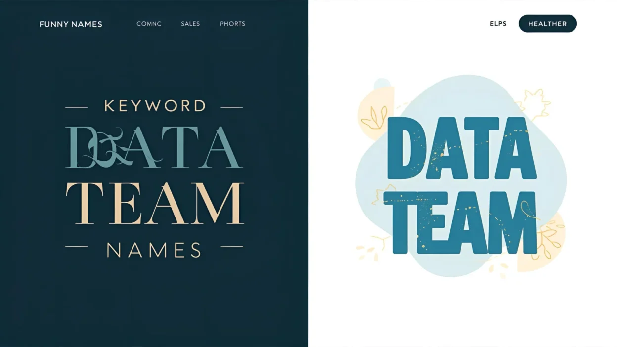 data team names
