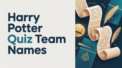 harry potter quiz team names