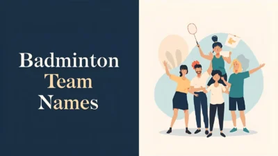 badminton team names