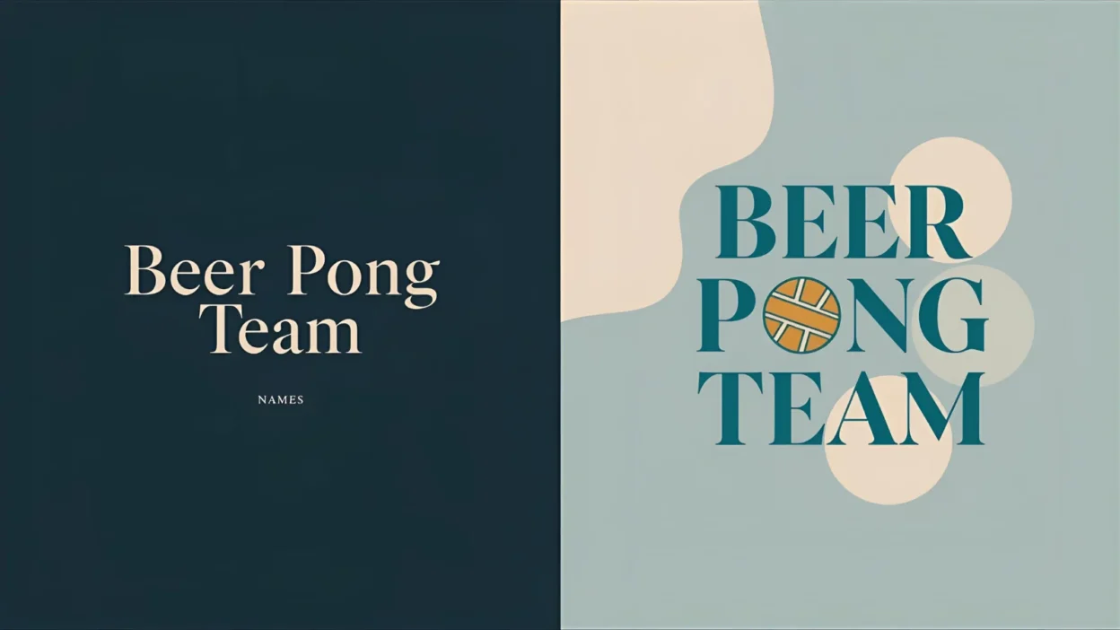 beer pong team names