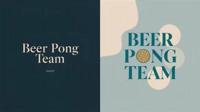 beer pong team names
