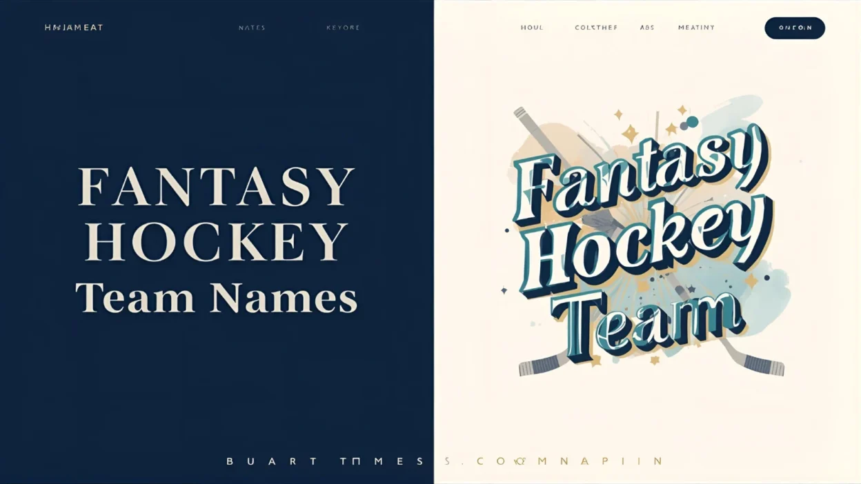 fantasy hockey team names