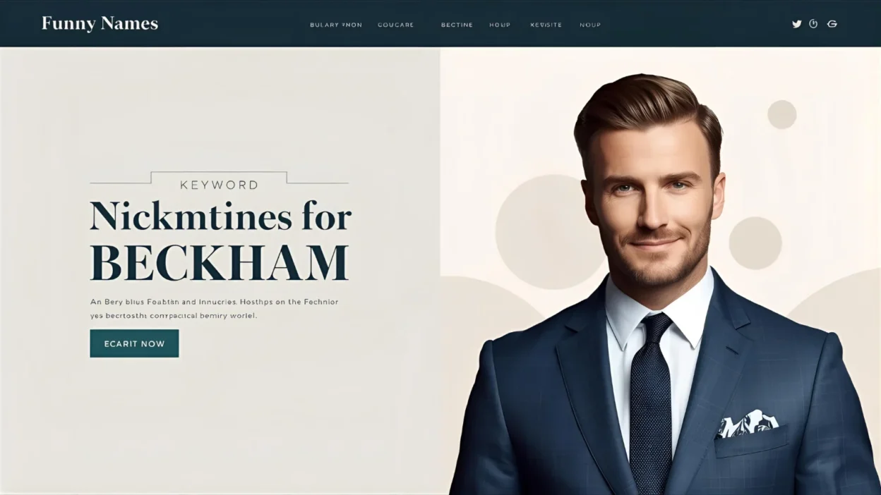 nicknames for beckham