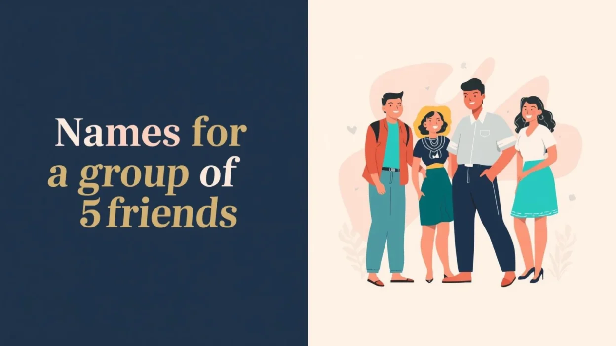 names for a group of 5 friends