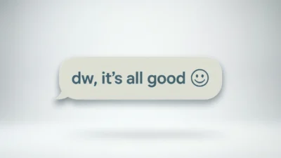 what does dw mean in text