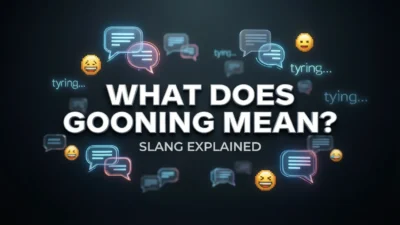 what does gooning mean